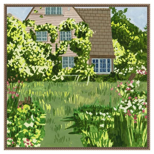 Amanti Art They Find a Way II by Melissa Wang 30 in. W x 30 in. H. Canvas Wall Art Print Framed in Bronze