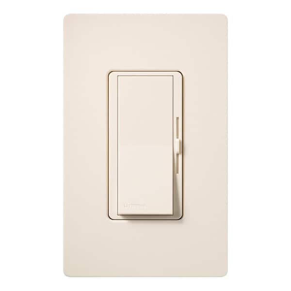 Lutron Diva Dimmer Switch for Incandescent and Halogen Bulbs, 600-Watt/Single Pole, Eggshell (DVSC-600P-ES)