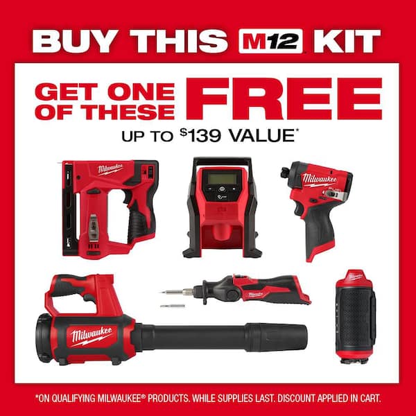 M12 12V Lithium-Ion Compact 2.0 Ah Battery Pack (2-Pack) Starter Kit with Charger