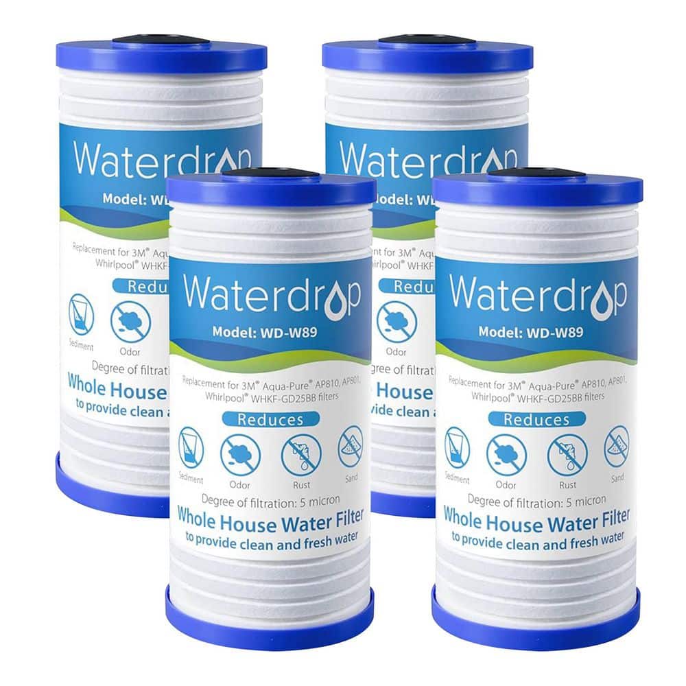 AP810 Whole House Water Filter, Replacement for 3M Aqua-Pure AP810, AP801,5 Micron, Well Tap Water Filter,4 Packs price history on PriceWatchPro