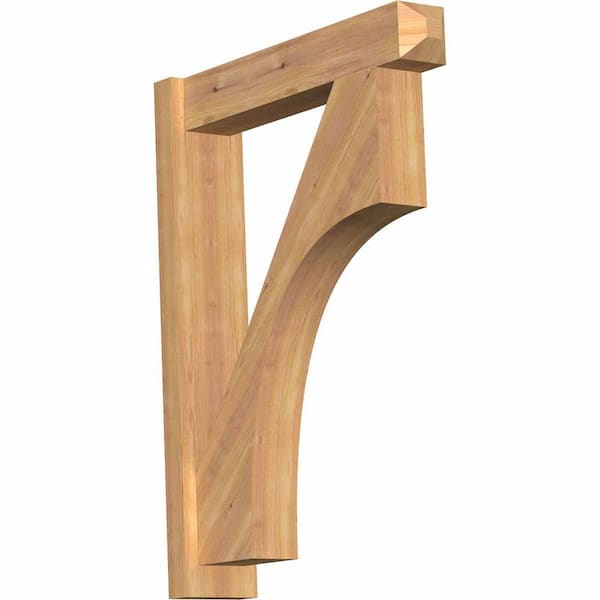 Ekena Millwork 6 in. x 34 in. x 26 in. Western Red Cedar Westlake Craftsman Smooth Outlooker