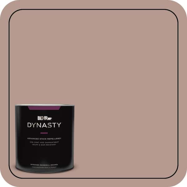 BEHR DYNASTY 1 qt. #MQ1-55 Lite Cocoa One-Coat Hide Eggshell Enamel Interior Stain-Blocking Paint and Primer
