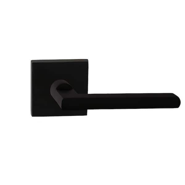 DELANEY HARDWARE Bravura Charlotte 939-7 Dummy Door Lever Black w/ Square Trim