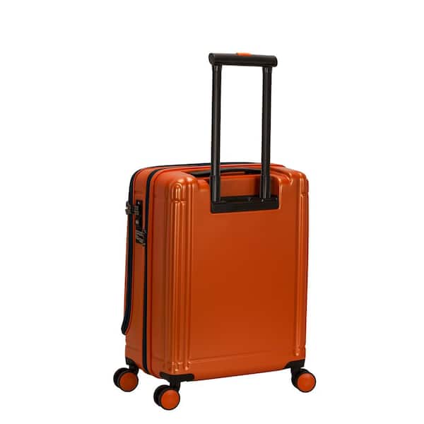Rockland Tokyo 18 in. Orange Expandable Hard Side Spinner Carry on