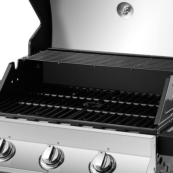 Dyna-Glo Premier 3-Burner Propane Gas Grill in Stainless Steel with Folding  Side Tables DGP397SNP-D - The Home Depot