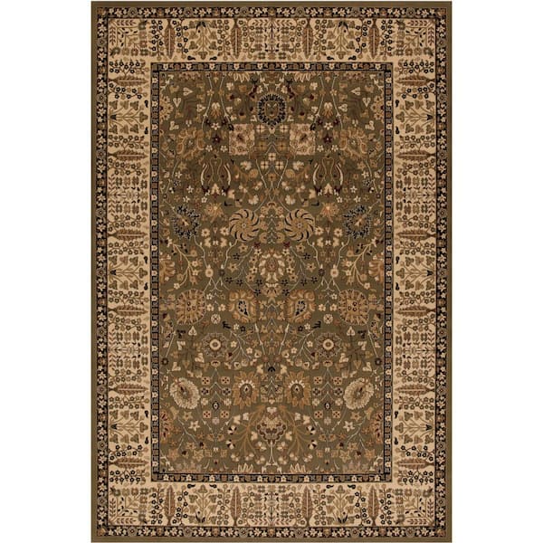 Concord Global Trading Persian Classics Vase Green 8 ft. x 11 ft. Area Rug