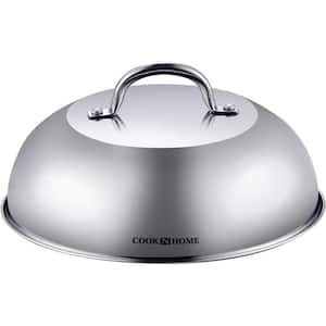 12 in. Stainless Steel Lid Round Basting Cover