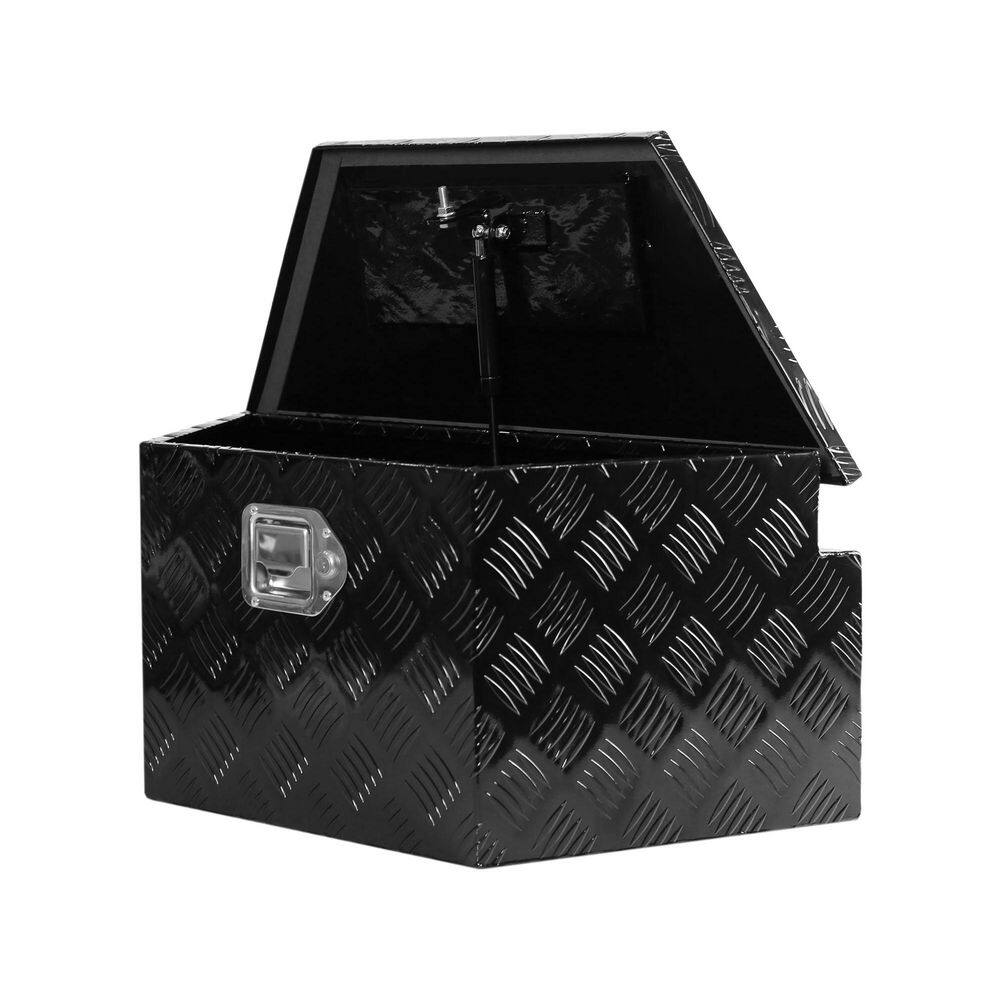 26 Inch Aluminum Stripes Plated Tool Box Pick Up Truck Bed RV Trailer Tongue Toolbox Waterproof Storage Organizer price history on PriceWatchPro
