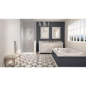 Catalina 60 in. L x 30 in. W Alcove Shower Pan Base with Left Drain in White