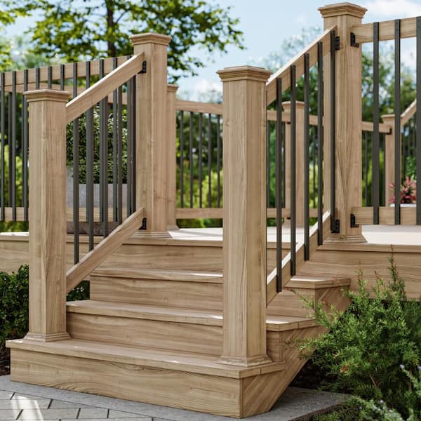 40 in. x 1 in. Bronze Aluminum Rectangular Traditional Baluster (10-Pack)