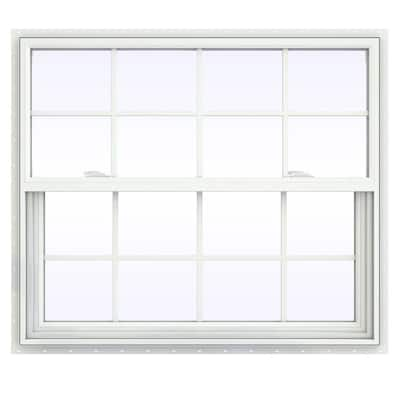 JELD-WEN 41.5 in. x 35.5 in. V-2500 Series White Vinyl Single Hung ...