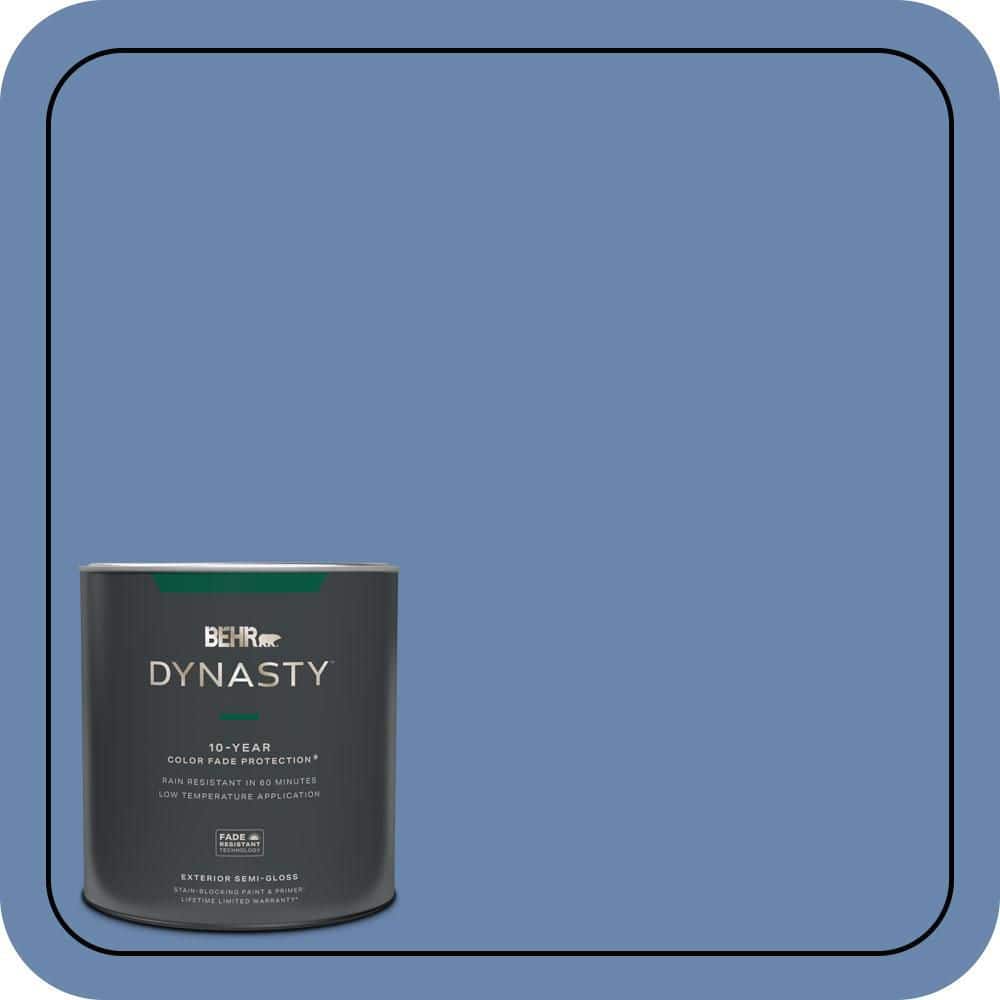 1 qt. #M530-5 Cowgirl Blue Semi-Gloss Enamel Exterior Stain-Blocking Paint & Primer price history on PriceWatchPro