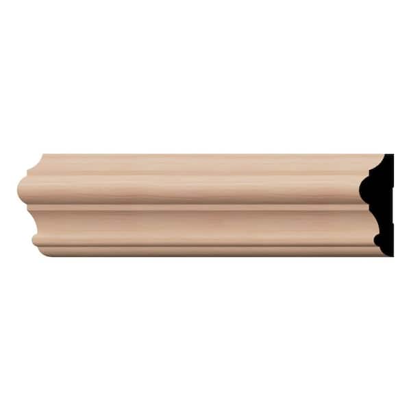 WM397 1 in. D x 3.5 in. W x 96 in. L Wood (Cherry) Chair Rail Moulding