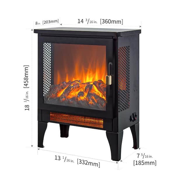 Real Flame Sonia Landscape 69 in. Freestanding Wooden Electric