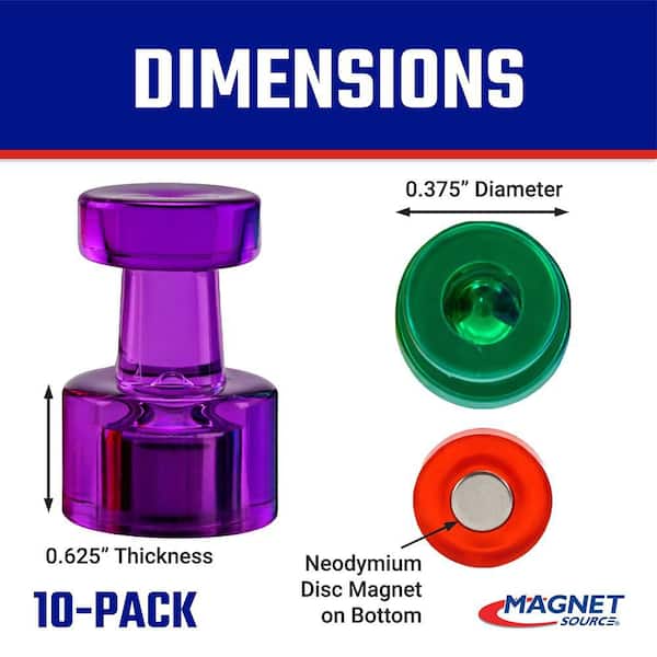 Reviews for Master Magnet Magnetic Push Pins, Assorted Color (10-Pack) | Pg  3 - The Home Depot