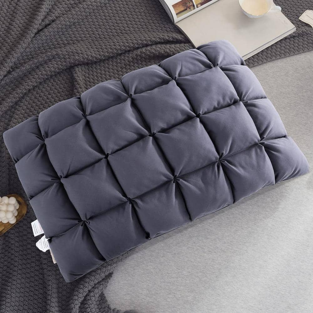 Soft Pillows Queen for Sleeping, Fluffy Down Alternative Pillow, Gray
