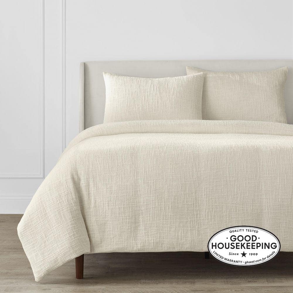 Home Decorators Collection Quinn 3Piece Ivory Cream Woven Textured