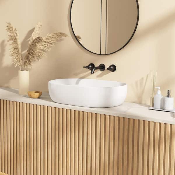 Siena 24 in. x 16 in. Vessel Bathroom Sink in White Vitreous China
