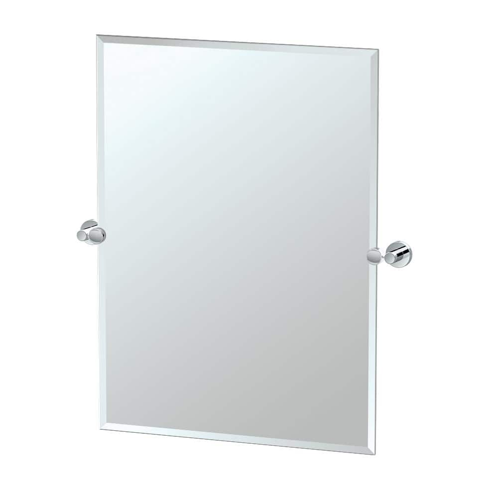 Allied Brass 21 in. x 26 in. Frameless Rectangle Ceiling Hung Mirror in  Satin Chrome CH-92-SCH - The Home Depot