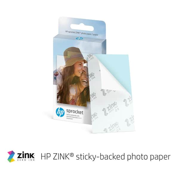 HP Sprocket 2x3 Zink Sticky Back Photo Paper (50 Sheets) Starter