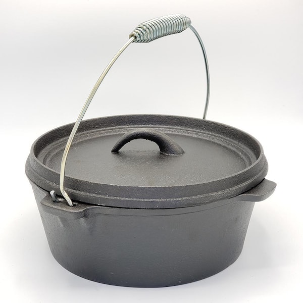 BBQ Dragon Heavy-Duty Cast Iron Dutch Oven Designed for Grills and