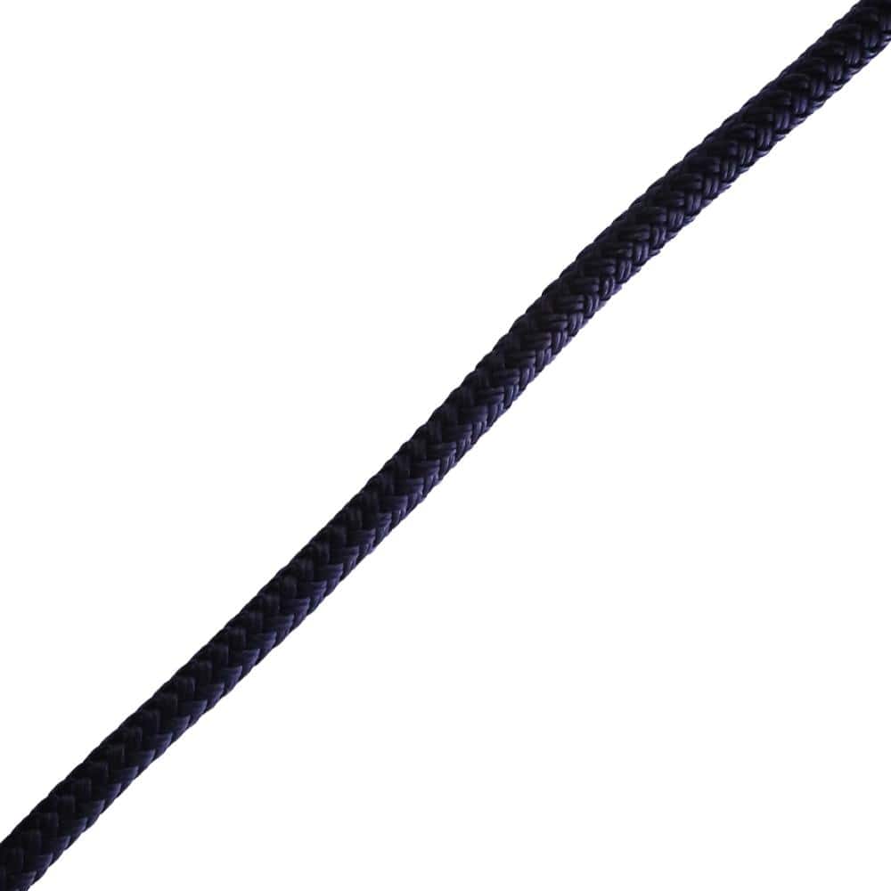 Everbilt 3/8 in. x 1 ft. Dock Line Double Braid Nylon Rope, Navy 70416 -  The Home Depot