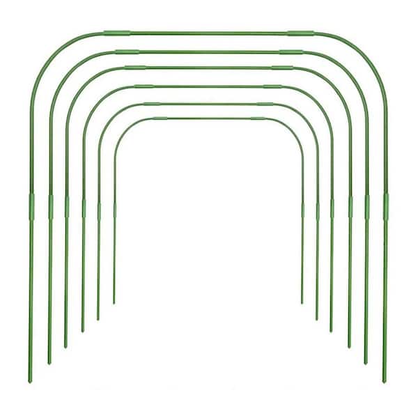 Green Metal Garden Mesh Netting Kit with Screen Mesh Hoops Greenhouse  Fruit Flower-Metal,1 inX27.55inX31.88 in