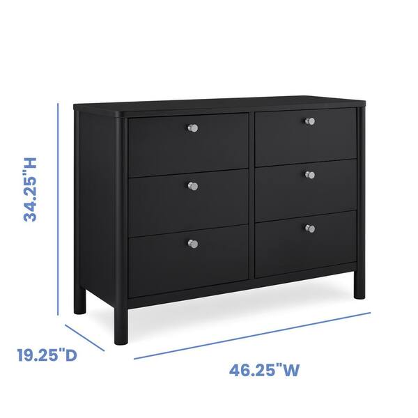 delta midnight grey dresser Campbell 3 Drawer Dresser