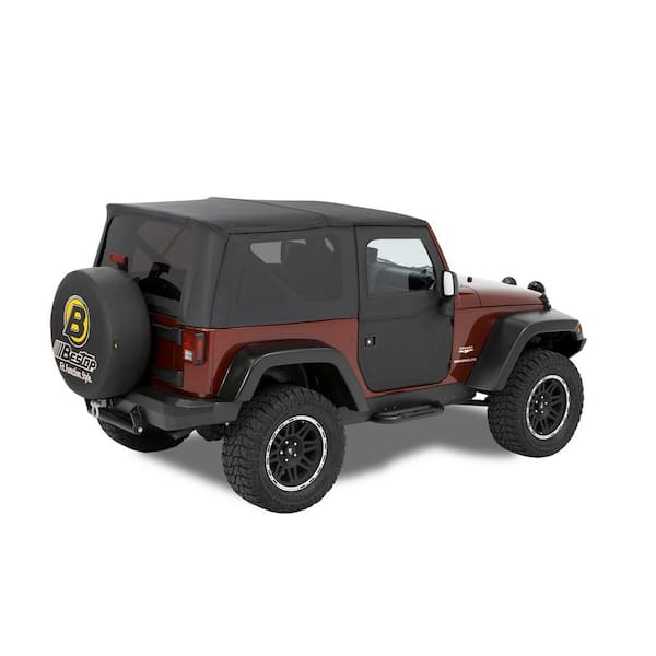 Bestop Black Diamond Full Fabric Front Doors for 2007-2018 Wrangler JK