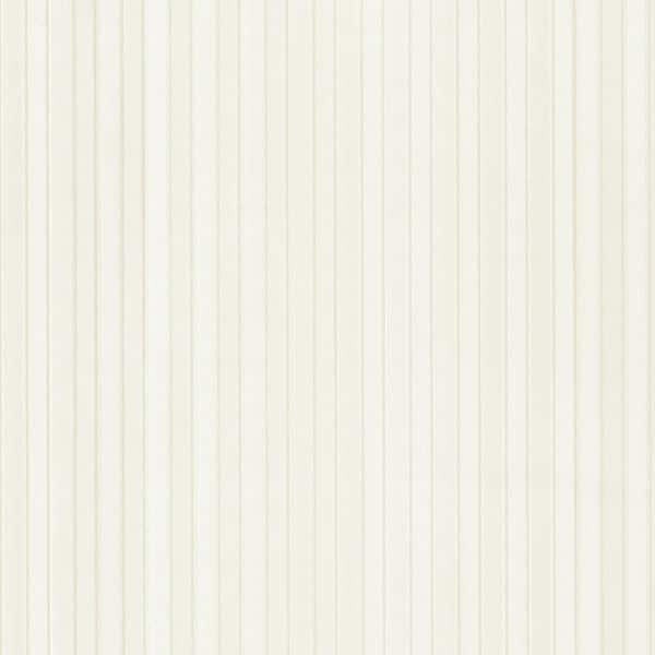1/2 in. Stripe Embossed Wallpaper in Pearl and Whites