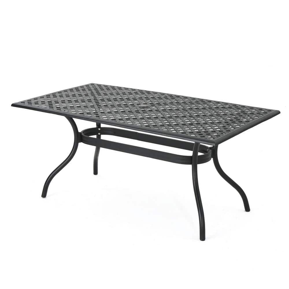 Aluminum outdoor patio dining table, simple and stylish, suitable for backy