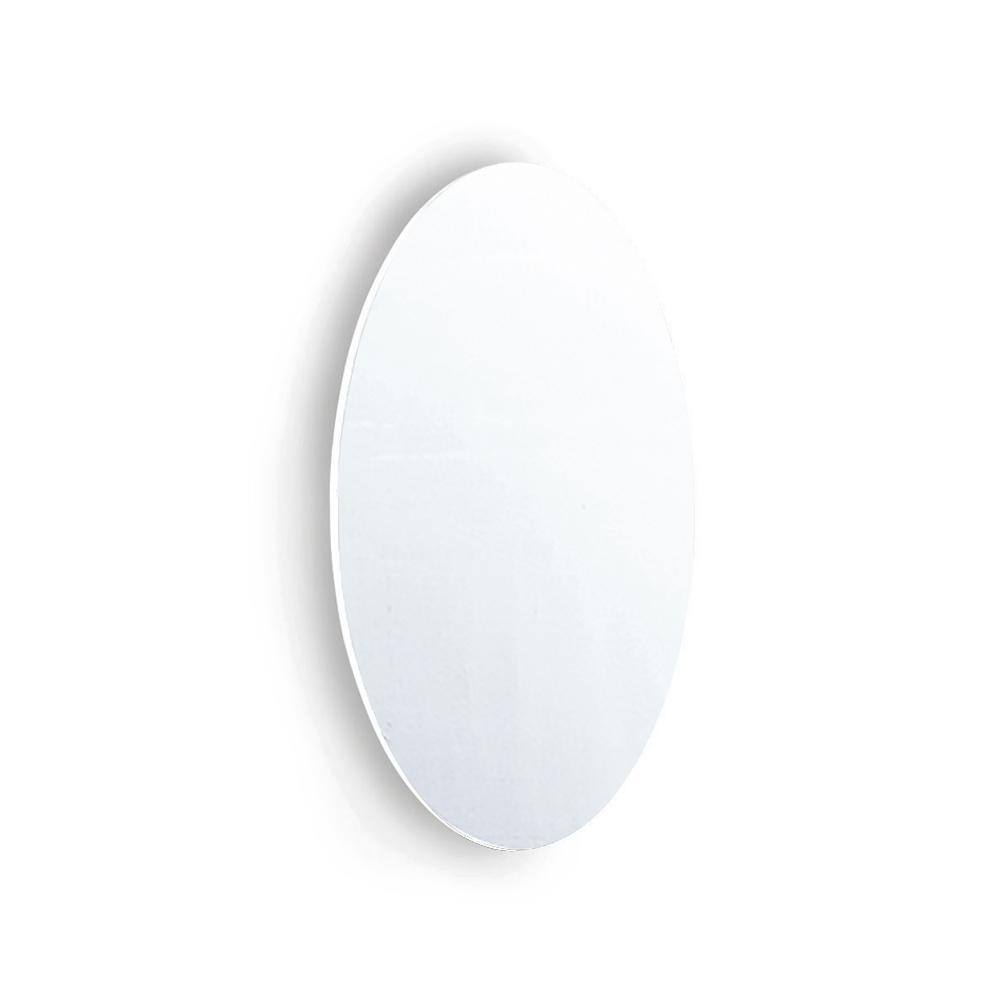 TA Modern 0.79 in. W x 25 in. H Oval Frameless Wall Bathroom Vanity Mirror 