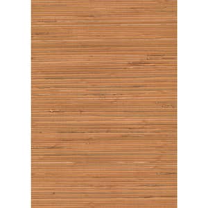 Honoka Peach Grasscloth Peelable Wallpaper (Covers 72 sq. ft.)