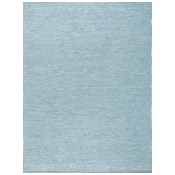 Montauk 8 ft. x 10 ft. Turquoise Modern Solid Area Rug