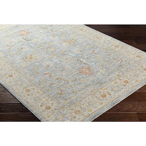 Avant Garde 10 ft. x 14 ft. Blue Border Indoor Area Rug