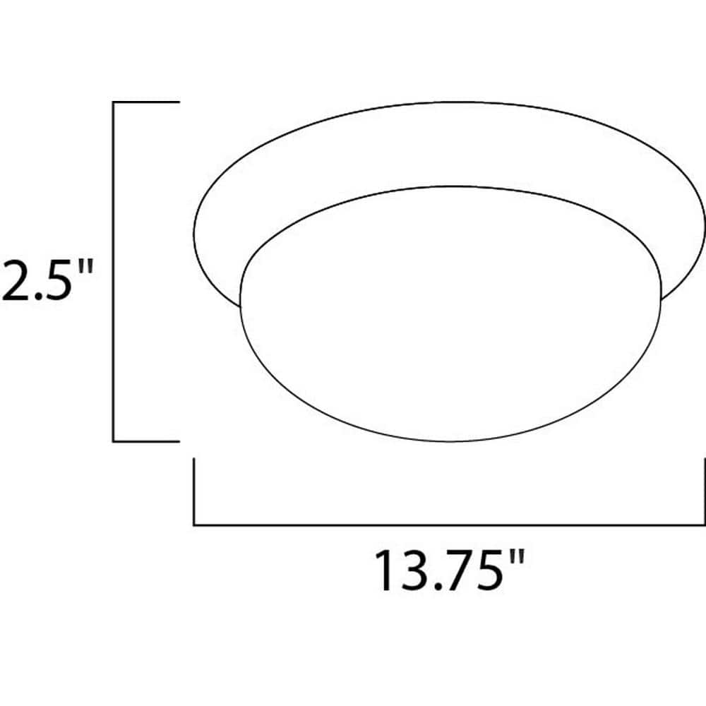 White Aluminum LED Indoor/Outdoor Flush Mount Light