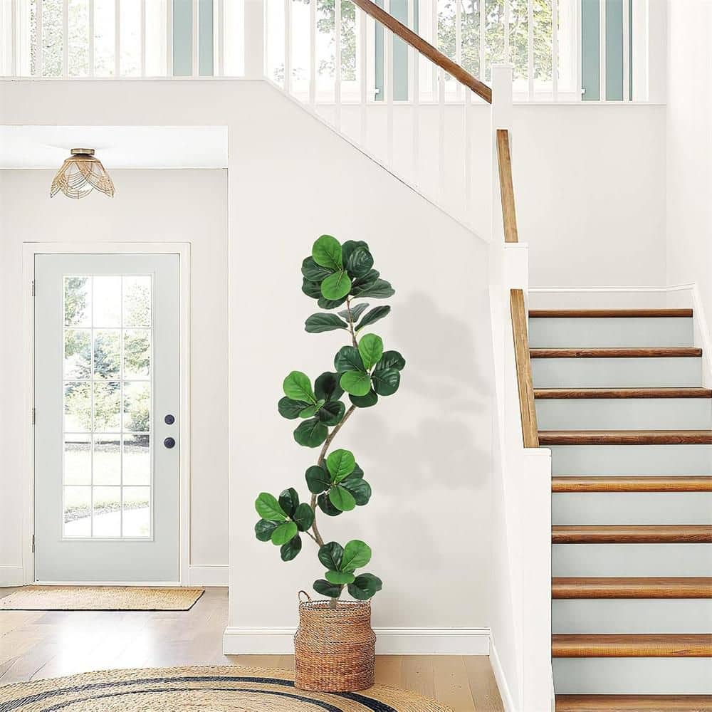 7FT Artificial Fiddle Leaf Fig Tree with Planter PHK_34W9GDCD-WSS