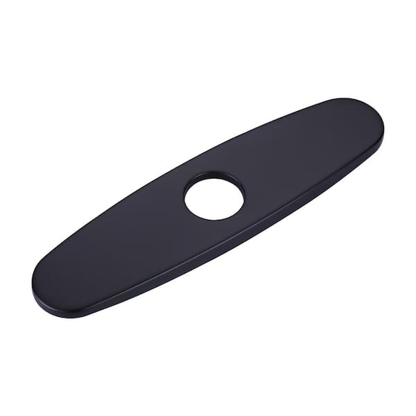 ALEASHA 10 in. Escutcheon Plate in Matte Black