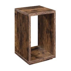 Northfield Admiral 15.5 in. W x 24 in. H Barnwood Square Particle Board End Table with Shelf