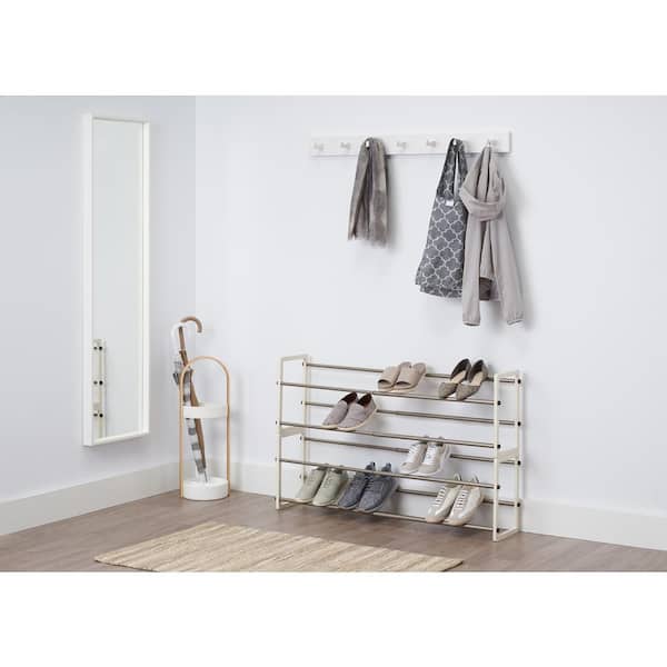  Narrow Shoe Rack 8 Tiers, Tall Skinny Shoe Organizer, Small  Space and Vertical Shoe Rack, Suitable for Entryway,Hallway,Closet, Corner,  Bedroom and Garage Shoe Shelf (Little White Bear : Home & Kitchen