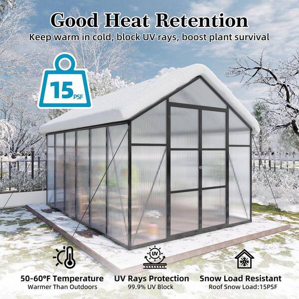 VAMOP 97 in. W x 144 in. D x 93 in. H Aluminum Frame Clear
