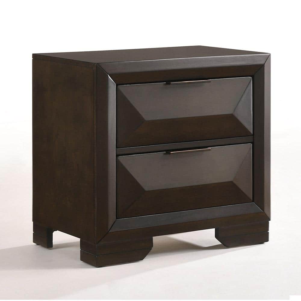 Acme Furniture Merveille Espresso Nightstand 22873 - The Home Depot