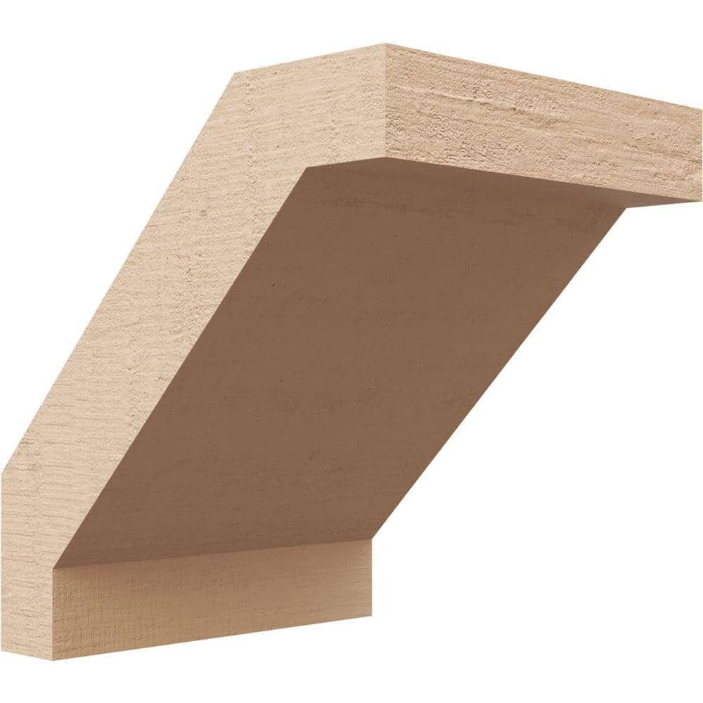 Ekena Millwork 5 in. x 6 in. x 6 in. Burlington Rough Cedar Woodgrain Timberthane Polyurethane