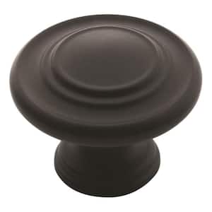 Inspirations 1-5/16 in. (33mm) Classic Matte Black Round Cabinet Knob