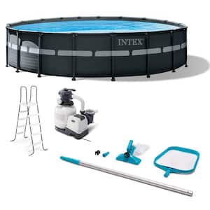 Ultra XTR 18 ft. x 18 ft. Round 52 in. Deep Above Ground Pool with Pump, Vacuum & Maintenance Kit