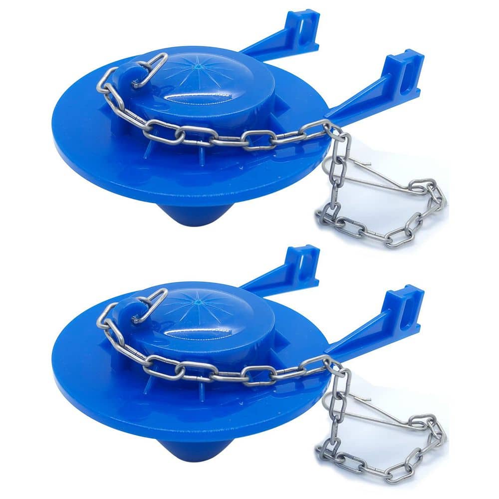 2-Pack 2 in. Toilet Tank Flapper with Stainless Chain and Long Lasting Rubber, Universal for American Standard Toilet price history on PriceWatchPro