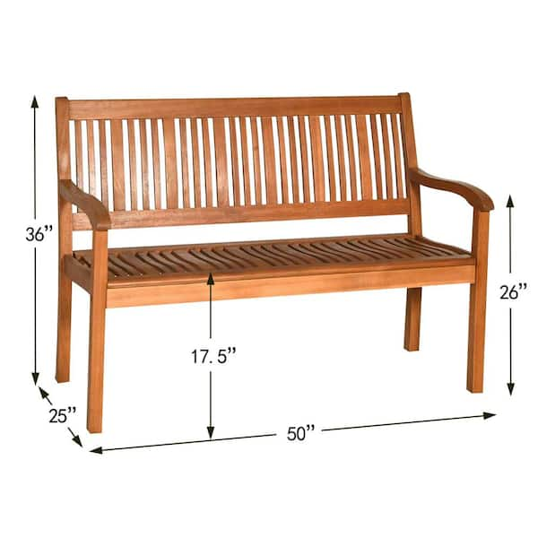 Eucalyptus discount wood bench