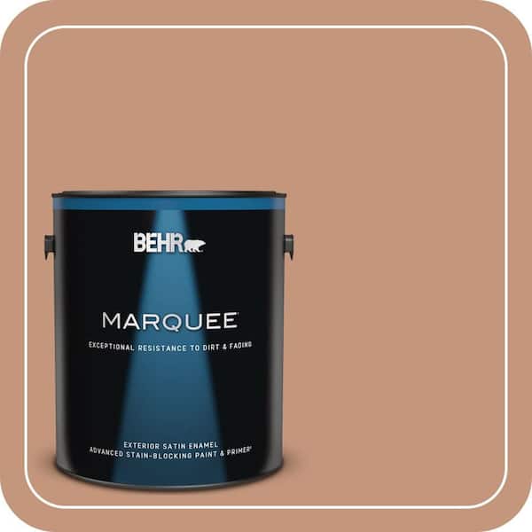 BEHR MARQUEE 1 gal. #ECC-50-3 Brick Path Satin Enamel Exterior Paint & Primer