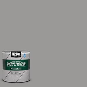 1 qt. #HDC-NT-10A Dolphin Gray Solid Color Waterproofing Exterior Wood Stain and Sealer