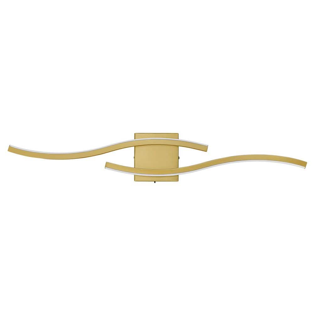 32 in. 2-Light Modern Light Fixture Gold LED Vanity Light Dimmable Wall Sconce Bar With 20W 5CCT Wall Sconce For Bedroom price history on PriceWatchPro